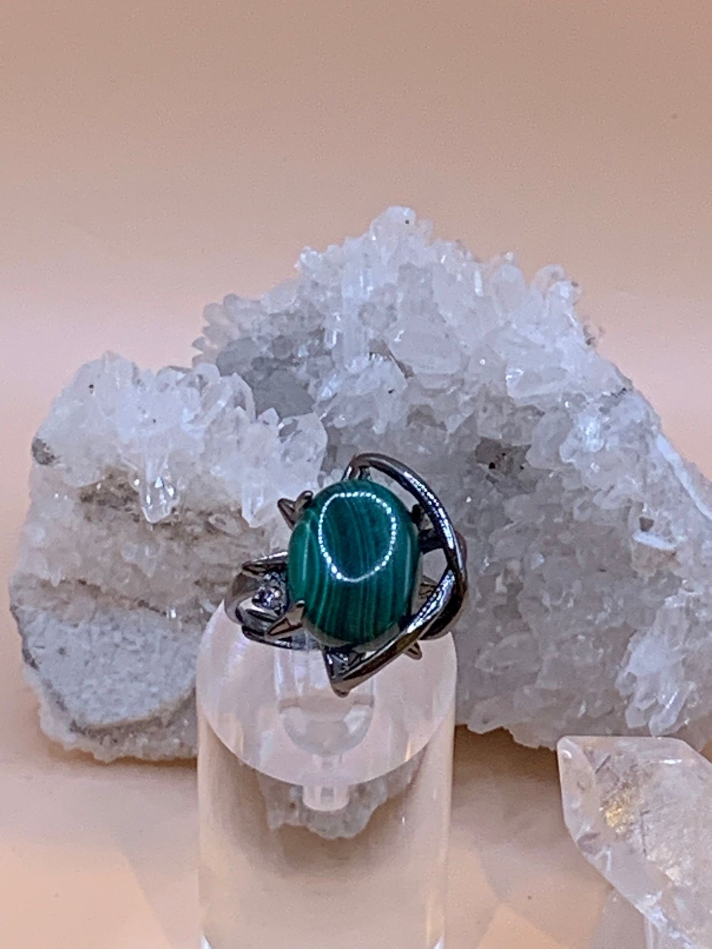 Großer Malachit Ring