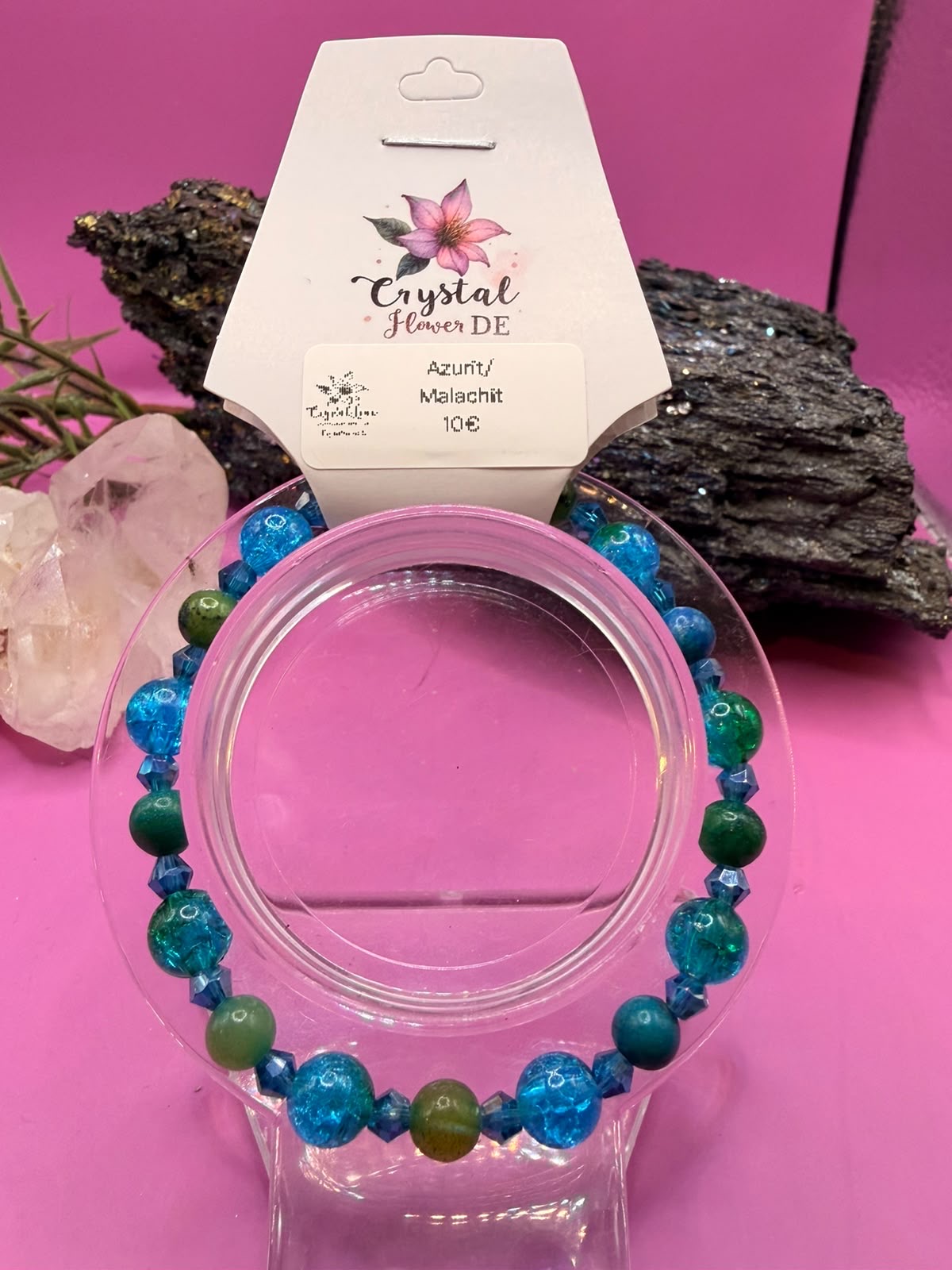Azurit Malachit Handmade Armband