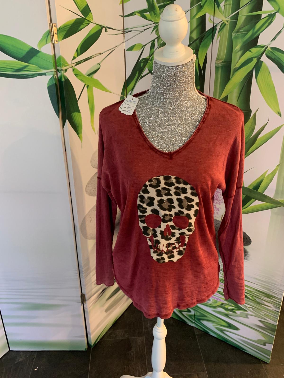 Leo Skull Langarmshirt