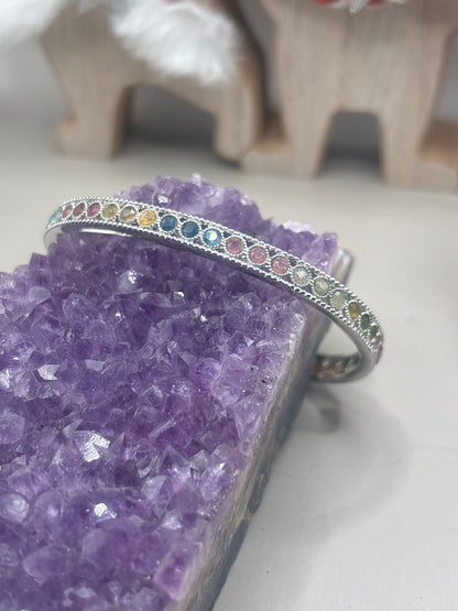 Bunter Turmalin Armreifen in verschiedenen Designs