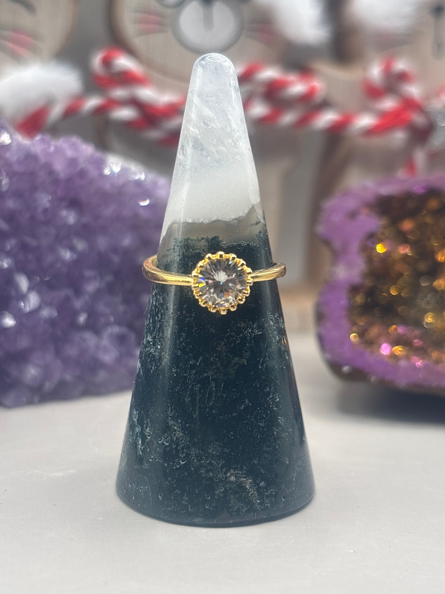 Schlichter Moissanit Ring 1Ct