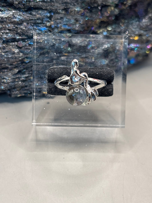 Gartenquarz als Meerjungfrau Ring