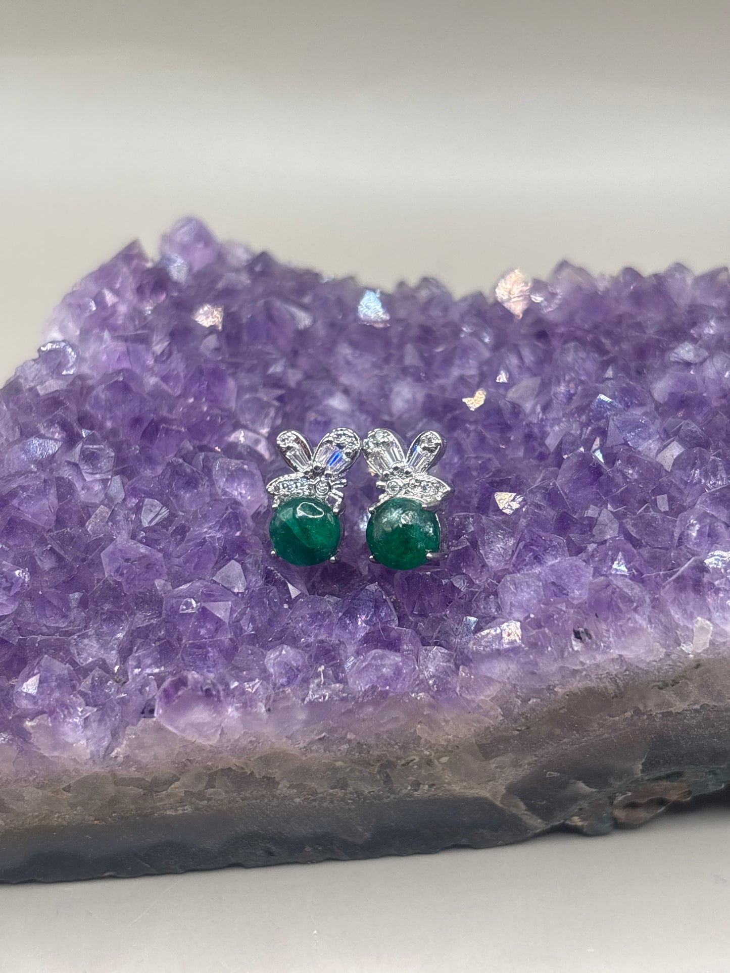 Smaragd Schmetterling Ohrstecker