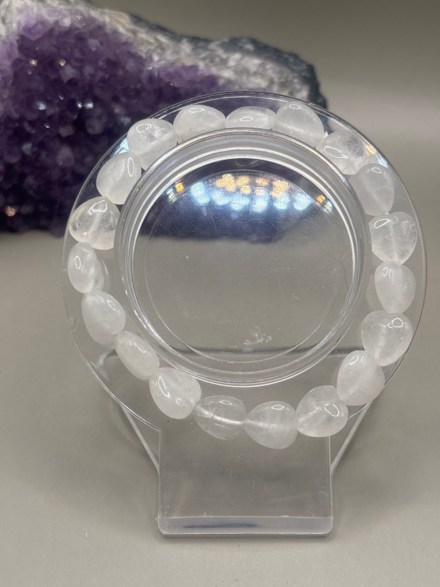 Bergkristall Herzen Armband