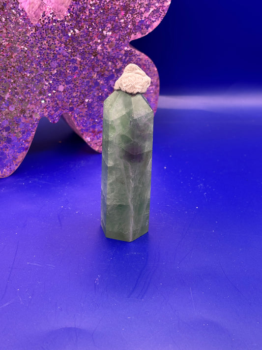 Grüner Fluorit Turm GF20