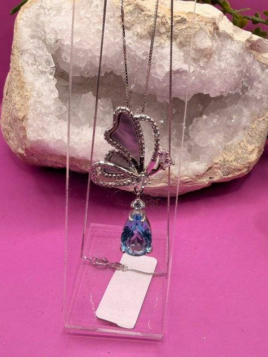 Topas Schmetterling Kette