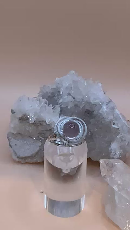 Spinning Rosenquarz Ring