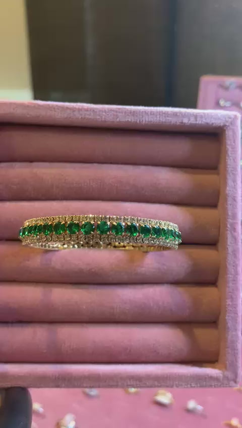 Moissanit Armband im Tennisdesign